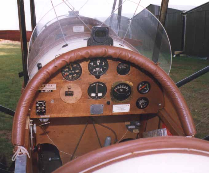 [G-ADRA's cockpit]